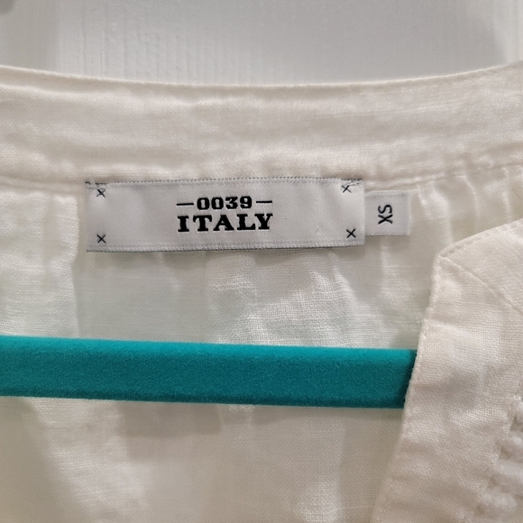 Italy 0039 Linen V-neck Tunic - XS - Picture 6 of 11